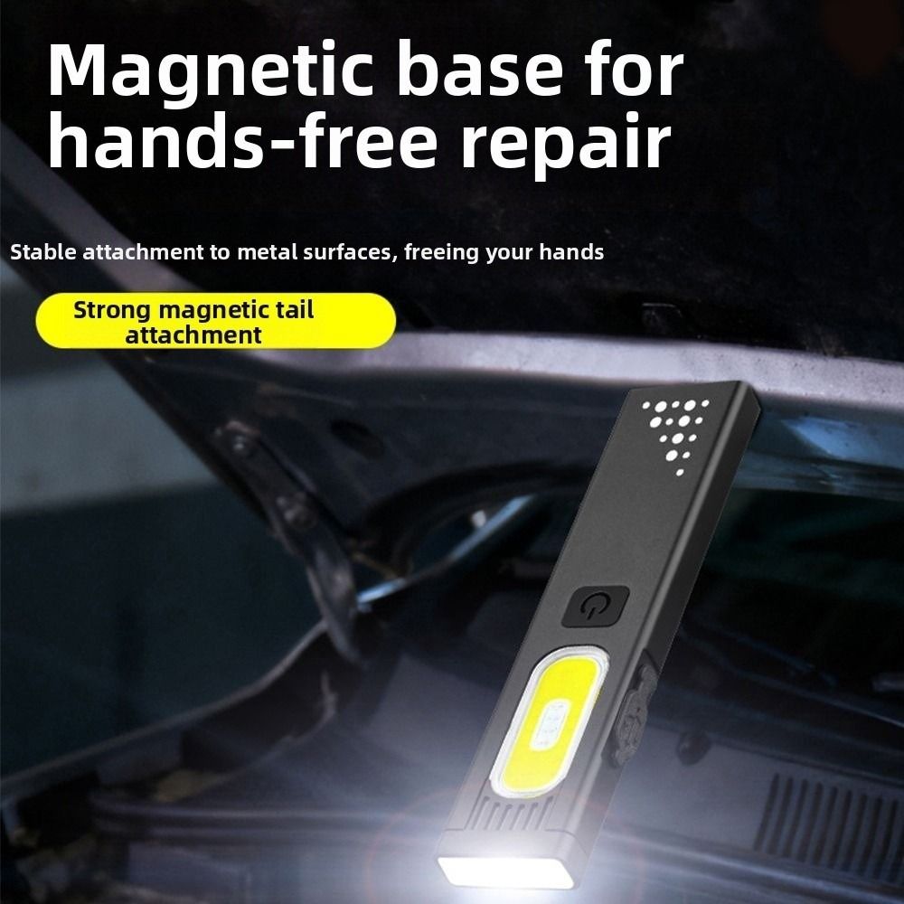 Mini Portable Mini Flashlight Rechargeable Super Bright Emergency Work Light Compact Multi-Mode Hat clip Lamp Outdoor Work