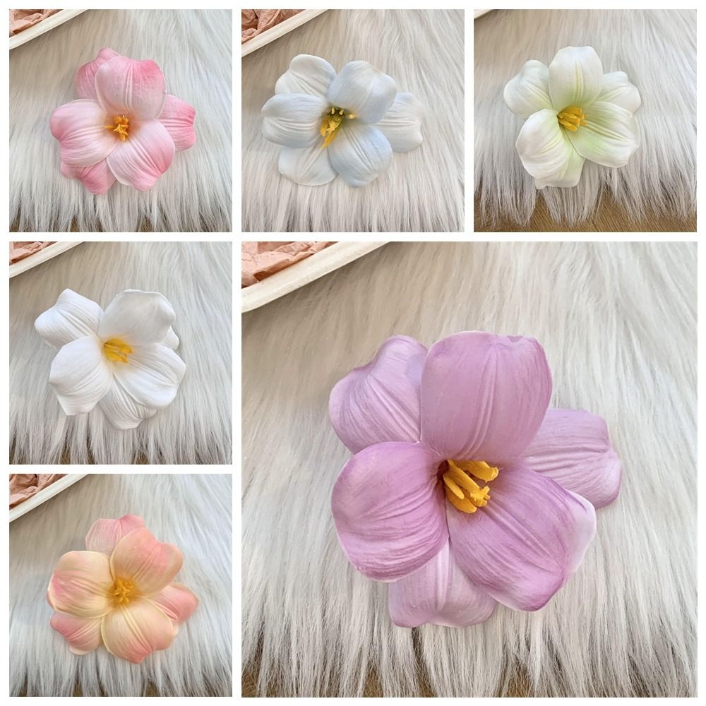 Cute Cloth Simulation Flower Hair Clip Bohemian Style Tulip Flower Hairpin Headdress Barrettes Wedding