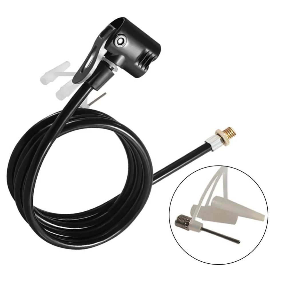 Durable Lengthened Bicycle Pump Hose French Nozzles Anti-freeze Air Pump Connector Air Line 125cm Air Pump Extension Tube Bicycle Parts
