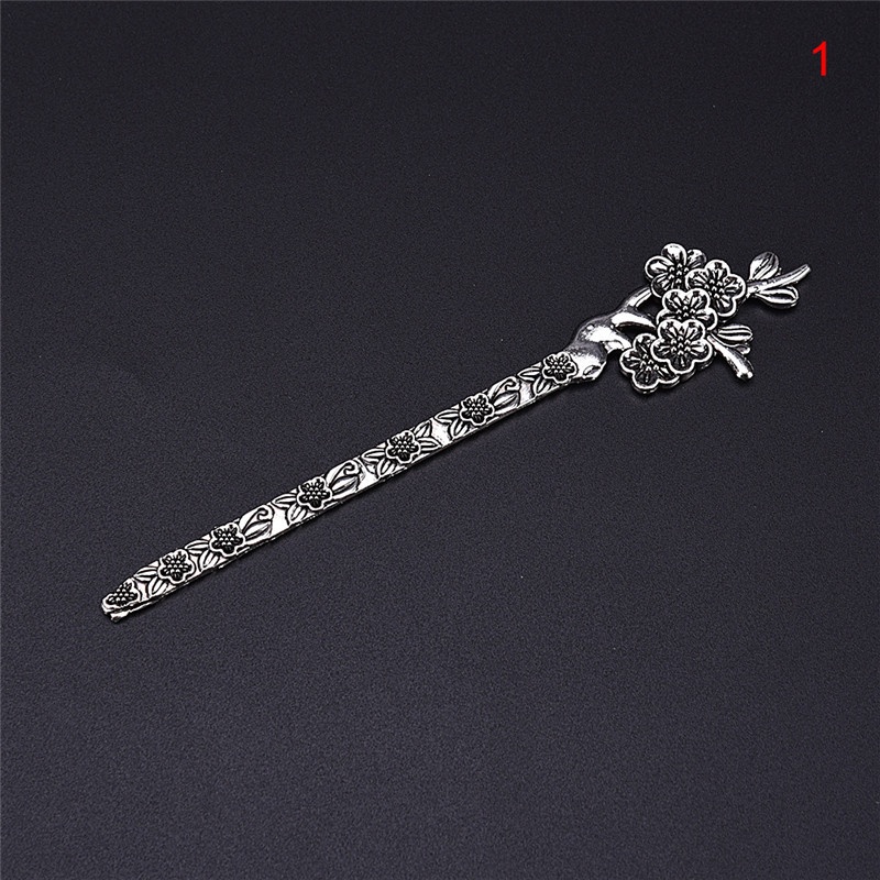 1PC Silver Headwear Chinese Hair Stick Vintage Ancient Hairpin For Wo Japanese Hairpin Hair Stick Hairpins