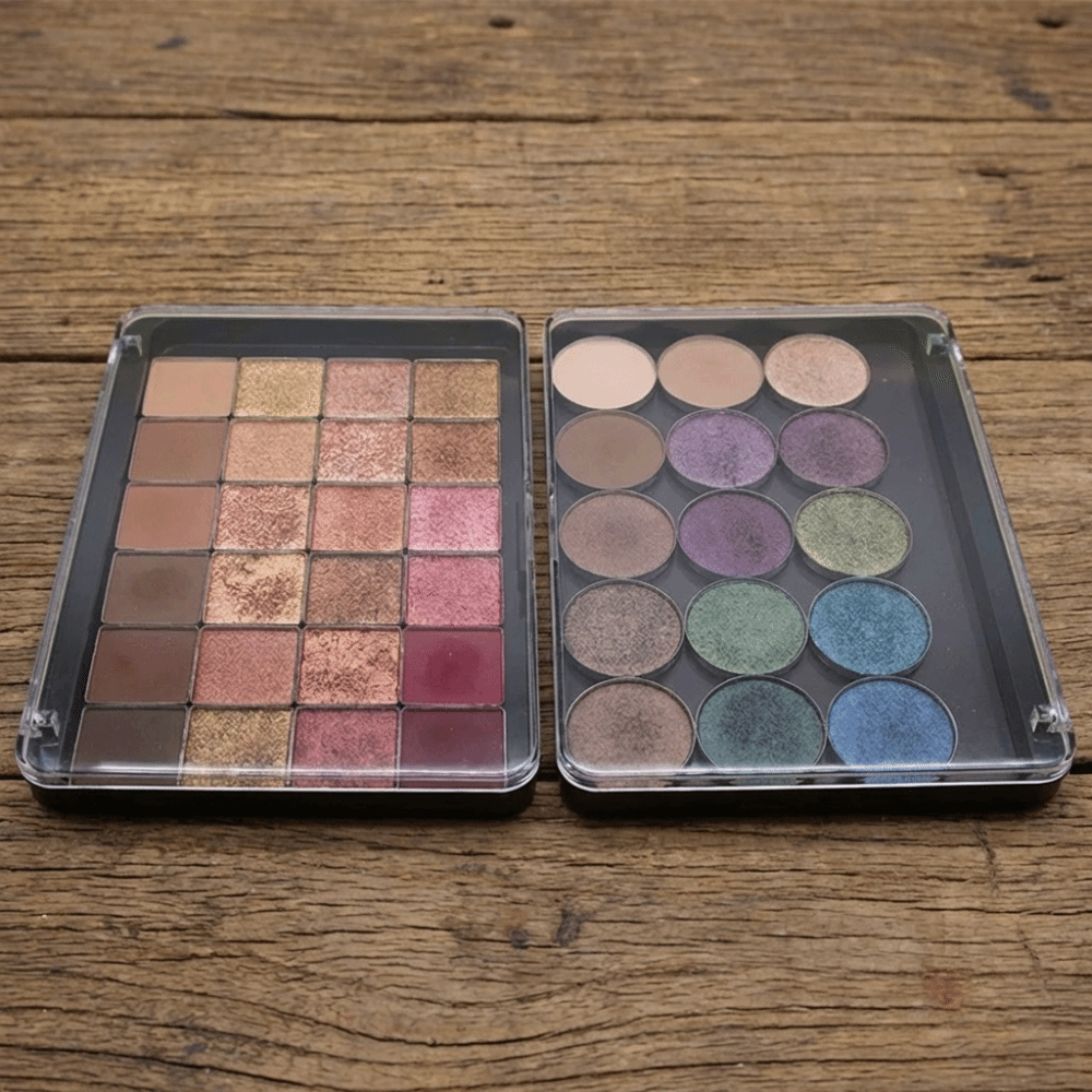 Blush Refillable Multiple Grids Empty Magnetic Cosmetics Palette Portable DIY Makeup Dispensing Box Cosmetic Storage Self-assembly Eye Shadow Disk Travel Makeup