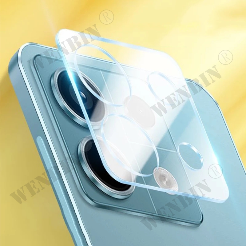 Yuanyan 5 Pcs 3D Camera Lens Protector Glass For Redmi Note 13 12 Pro Plus Poco X5 X6 Pro Full Cover Protective Glass For Camera Film
