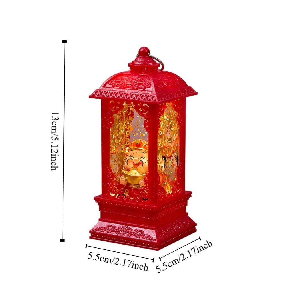 Creative Mini Wealth God Night Lamp Luminous Wind Lamp New Year Decorations Hanging Ornament Portable Desktop Atmosphere Lamp Bedroom