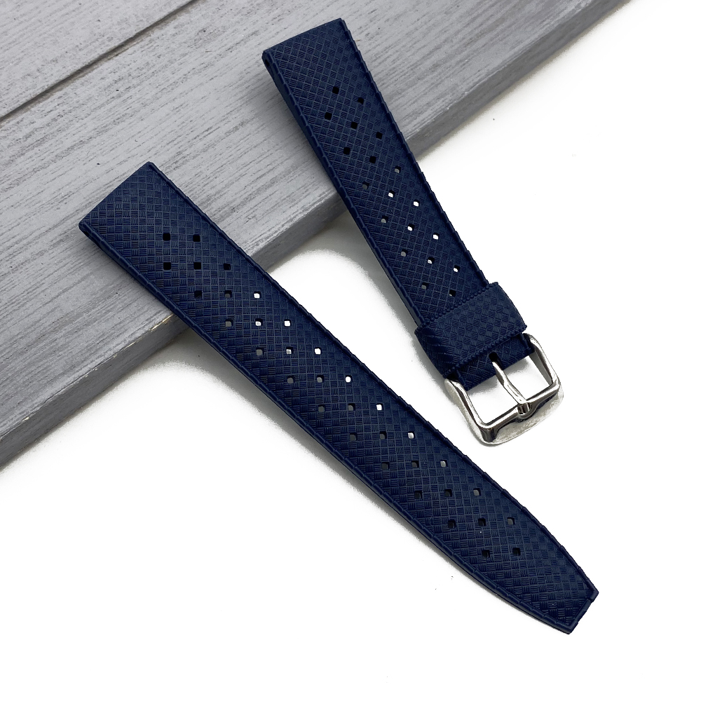 【Innovative design】Hot Selling Tropic Strap 20mm 22mm Rubber Watch Band Fit For S-eiko Men's Diving Watch Waterproof Silicone Black Bracelet