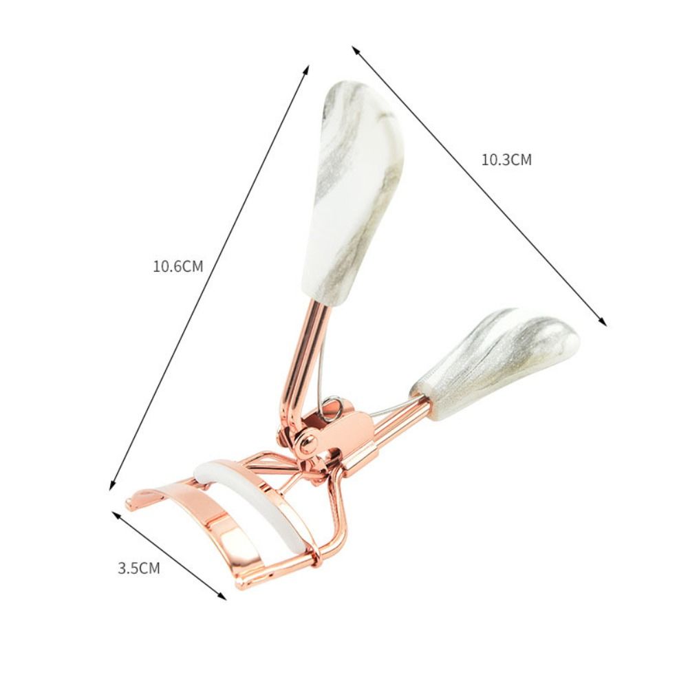 Portable Stainless Steel Press Type Eyelash Curler Ergonomic Handle Eyelash Lift Lashes Curling Clip Long Lasting Smooth Opening False Lash Clamps Women