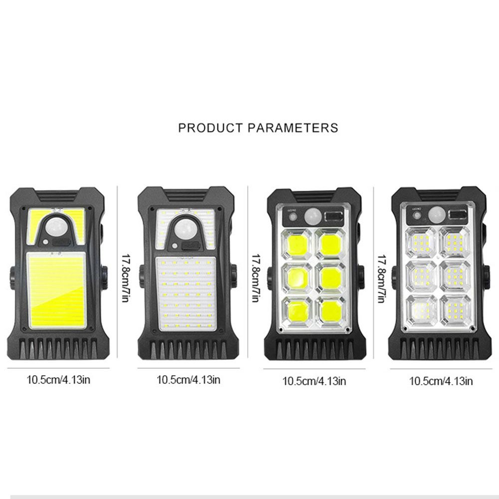 Portable Waterproof Solar Clip Light Body Sensor Super Bright Solar Garden Lamp Easy To Install 3 Modes LED Wall Light Home