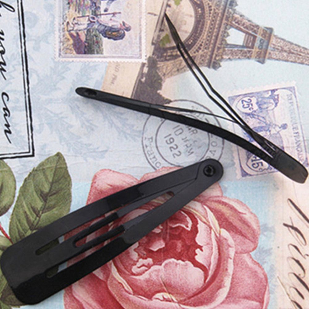 Classic Children Cute Girl Baby Black Color Solid Hairpins Hairpins Hairgrips Bangs Clip Hair Accessories Hair Clip Clips Barrettes Metal Clips