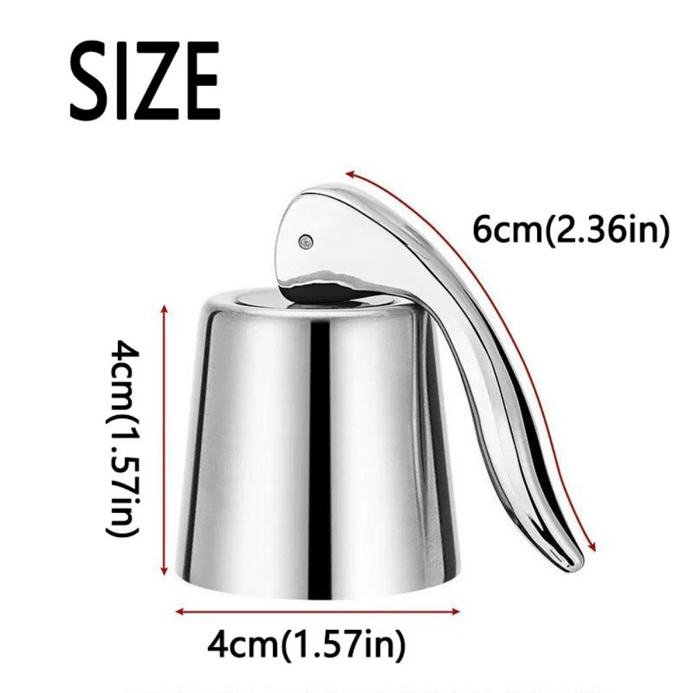 2pcs Reusable Creative Saver Bottle Stopper Portable Press Handle Bottle Sealer Home Use Leak Proof Vacuum Sealer Bottle Plug for Lovers