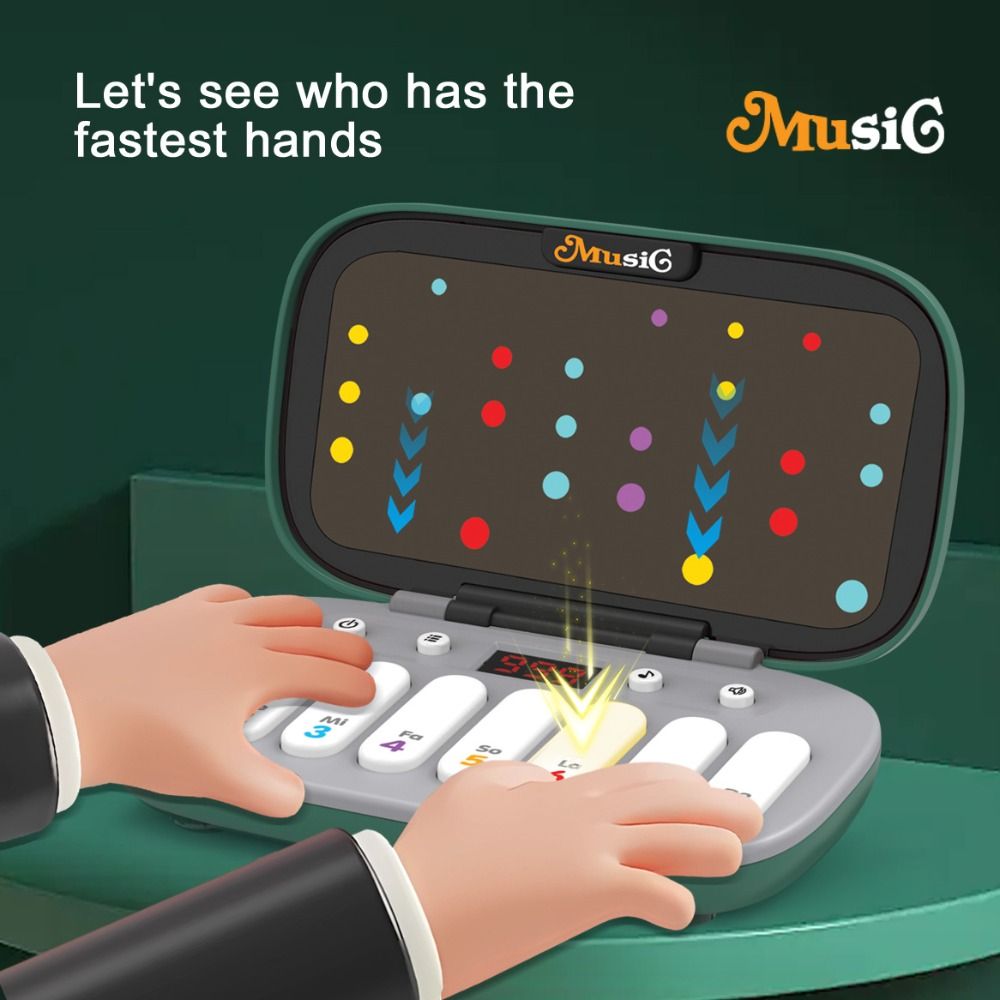 Baby Educational Toys Plastic Portable Kid Pocket Piano Montessori Music Play Mini Electronic Keyboard Toy Puzzle Multi Functional Music Instrument Toys Kids Gifts