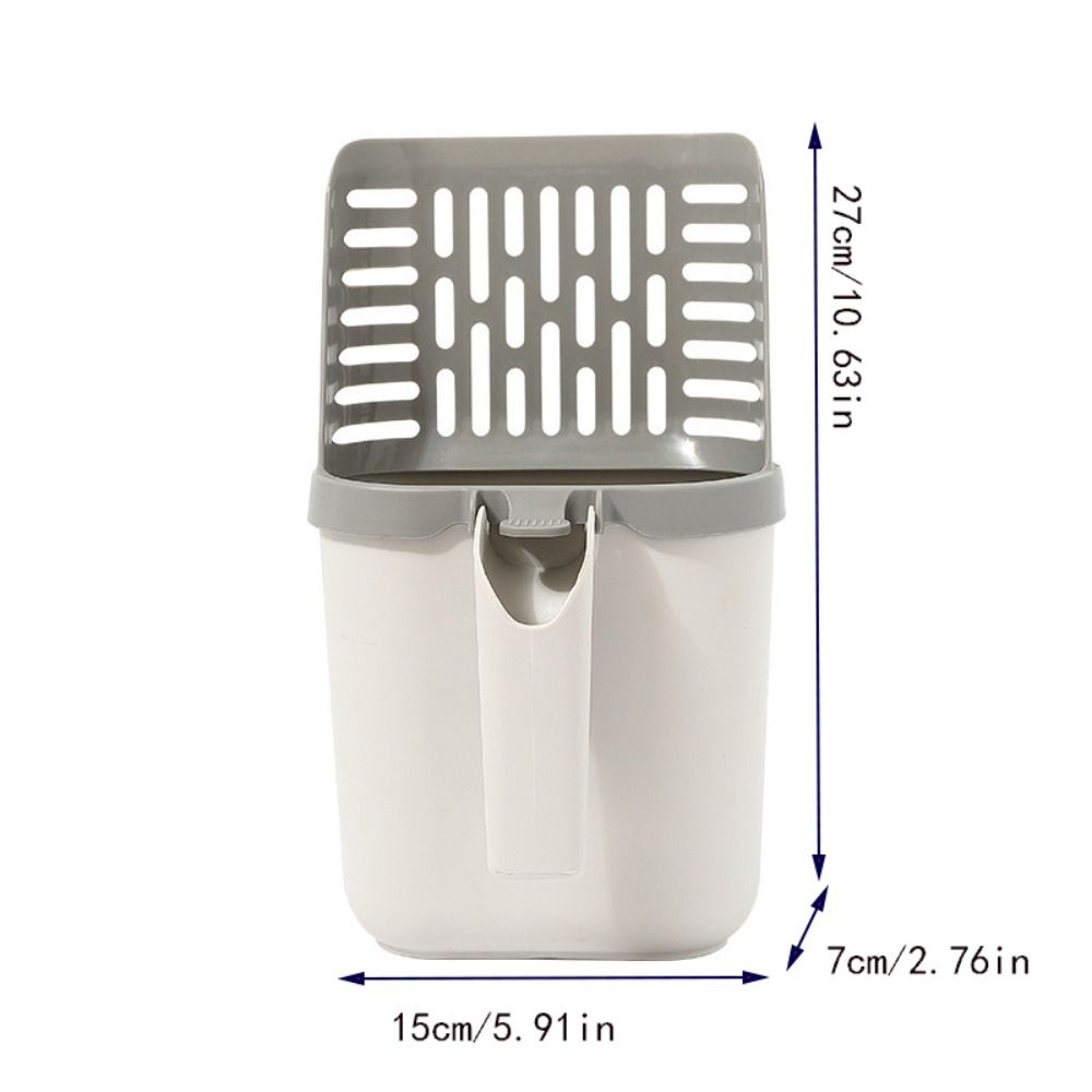 Garbage Picker Plastic Cat Litter Shovel Widen Removable Cat Litter Scoop with Refill Bags Portable Cats Sand Shovel Self Cleaning