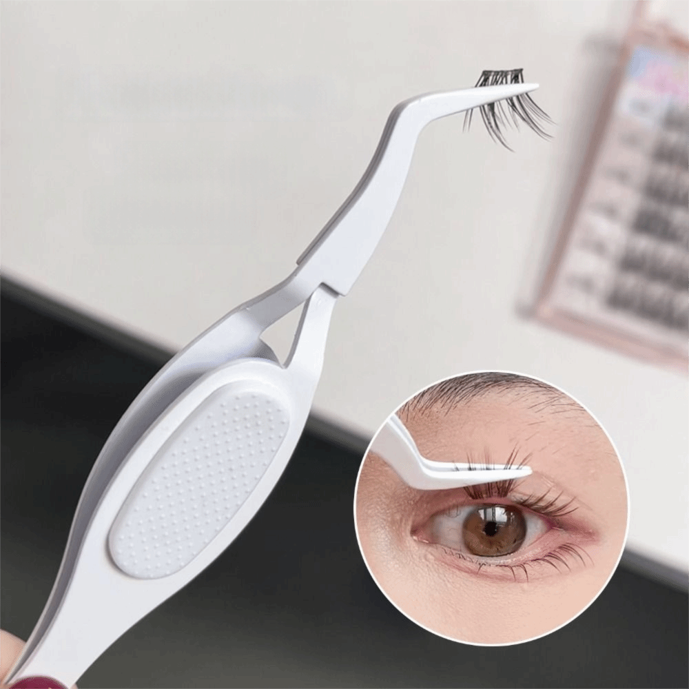 Compact X-Shaped Reverse Tweezers Anti-Slip Handle Self-Clamping Structure Stainless Steel Tweezers Rust Resistant Durable Metal Anti-Slip Tweezers Home Use