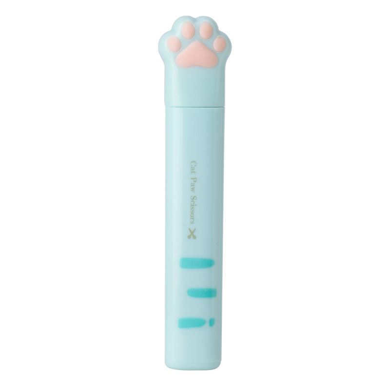 【Exclusive Discount】MOHAMM 1 PC Random Color Mini Portable Fresh Color Cute Cat Claw Stationery Scissors Paper Journal Tool