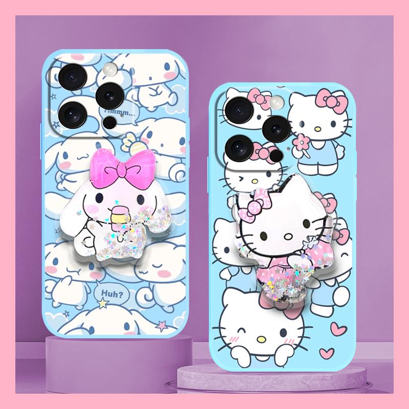 Waterproof Silicone Phone Case For iphone15 Pro Max protective Fashion Design Kickstand Simplicity Skin feel silicone