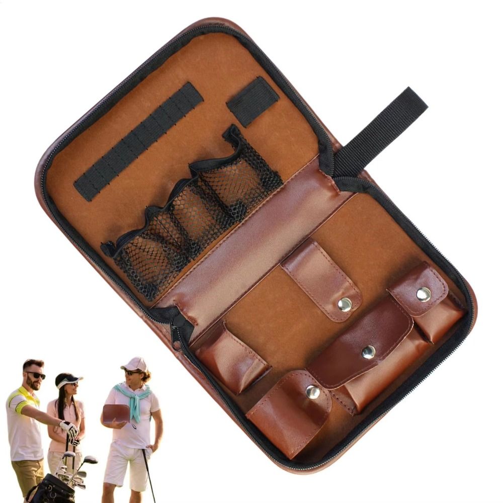 Portable Large Capacity Golf Tool Bag Multi Functional Golf Accessory Handbag Anti Scratch Light Weight Golf Accessories Storage Bag Golf Practice