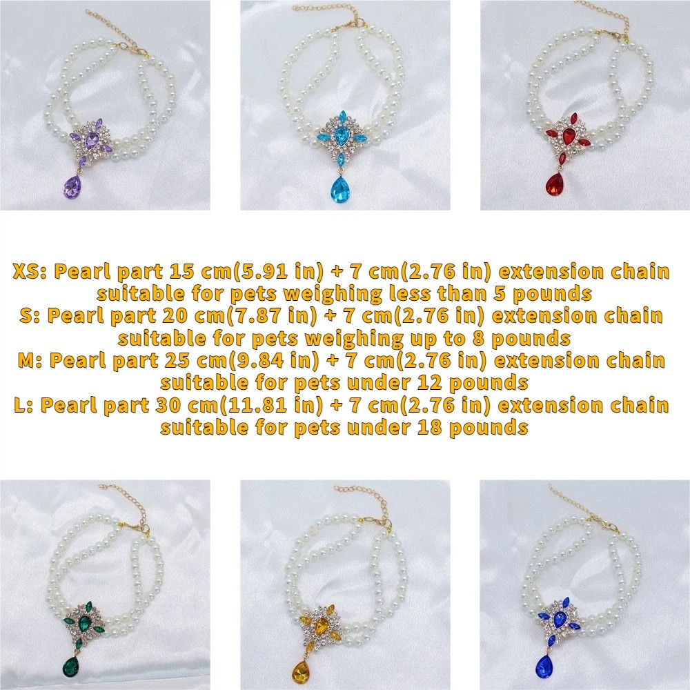 Cute Double Layer Pet Necklace Vintage Pet Collar Glamorous Adjustable Cat Collar Photography