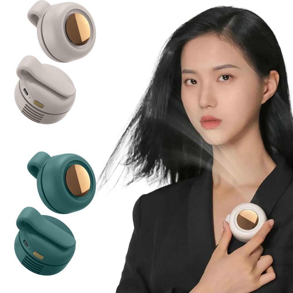 Personal Multifunctional Mini Whirlwind 3-Speed Silent Waist Clip Fan Adjustable Portable Powerful Body Cooler Travel