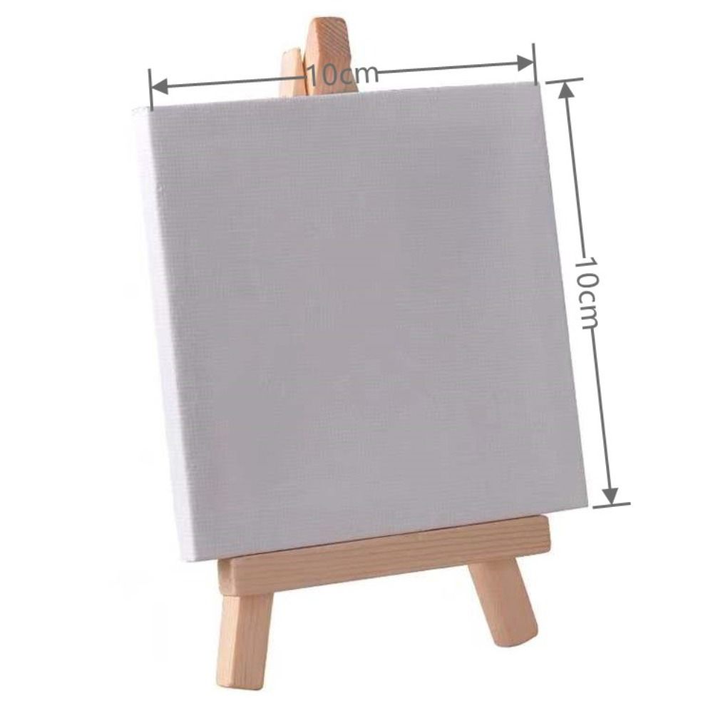 Portable Mini Drawing Tool Party Class DIY Crafts Practicing Canvas Acrylic Painting Canvas Art Painting Supplies Blank Canvas with Quality Easel