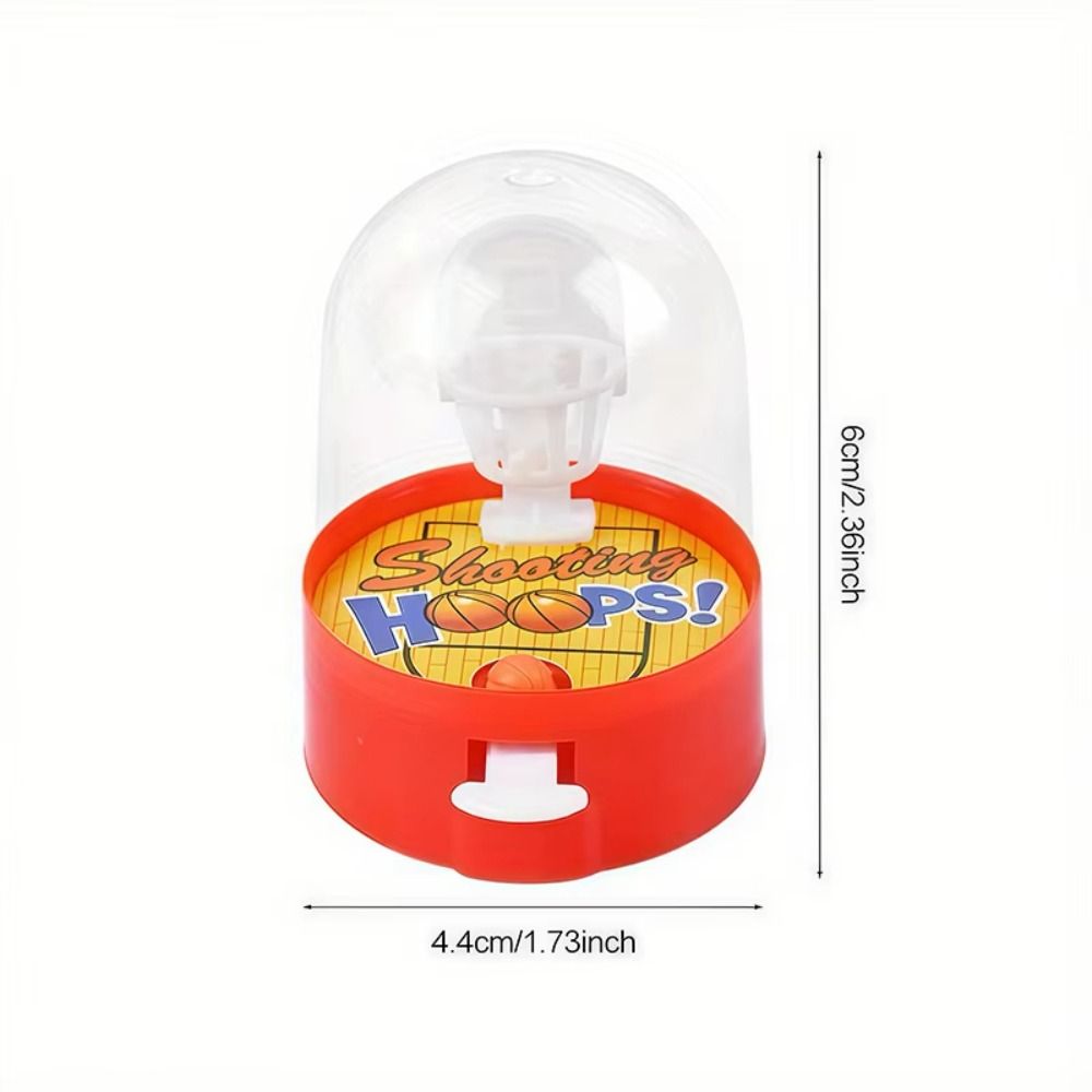 10 PCS Fun Portable Mini Finger Basketball Pocket Plastic Basketball Shooting Toy Mini Handheld Desktop Game Hand-eye Coordination Training Shooting Game Basketball Party Supplies