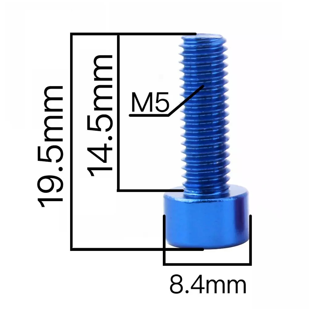 2pcs Colorful Water Bottle Aluminum Alloy Bolts Screw Holder Cage Stainless Steel Screw