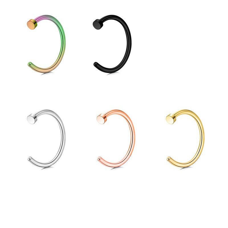 【New arrivals】Human piercing lip ring lip nail stainless steel nose ring simple personality earrings