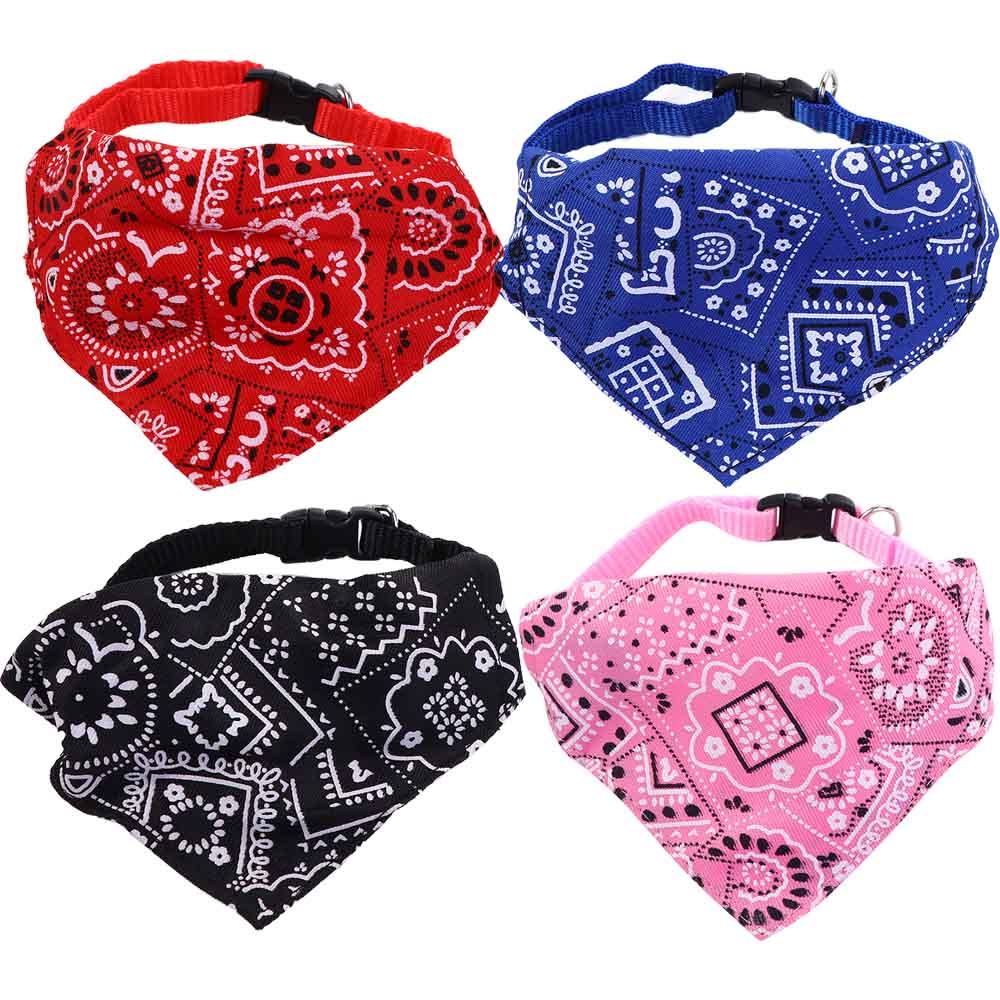 Comfortable Washable Plaid With Collar Walking Dog Supplies Adjustable Pet Triangle Towel Dogs Bandana Cats Scarf Pet Accessories