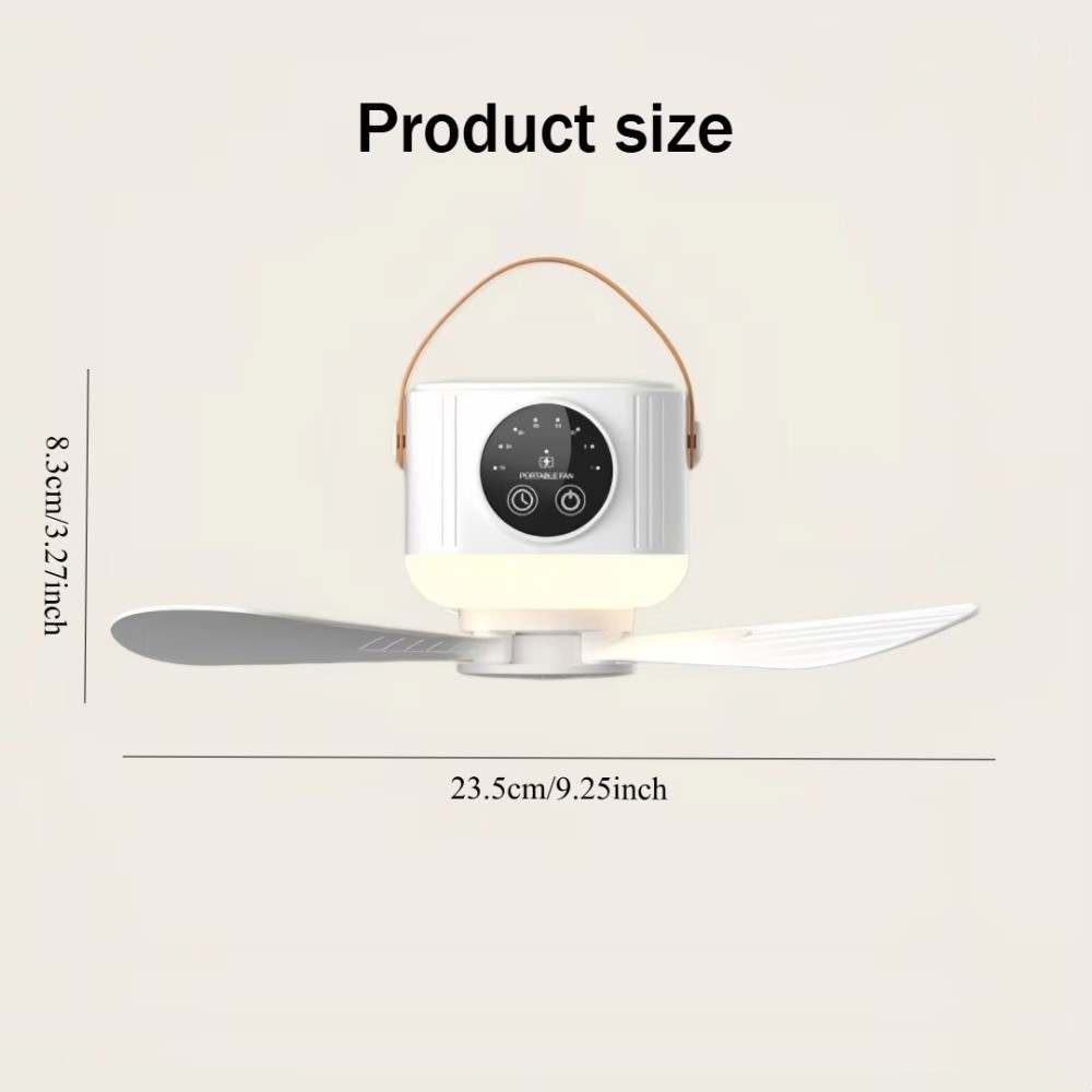 Convenient Cooling with Remote Control USB Hanging Fan Timing Function Silent Running Portable Tent Fan Adjustable Wind Speed Lightweight Ceiling Cooling Fan Student Dormitory