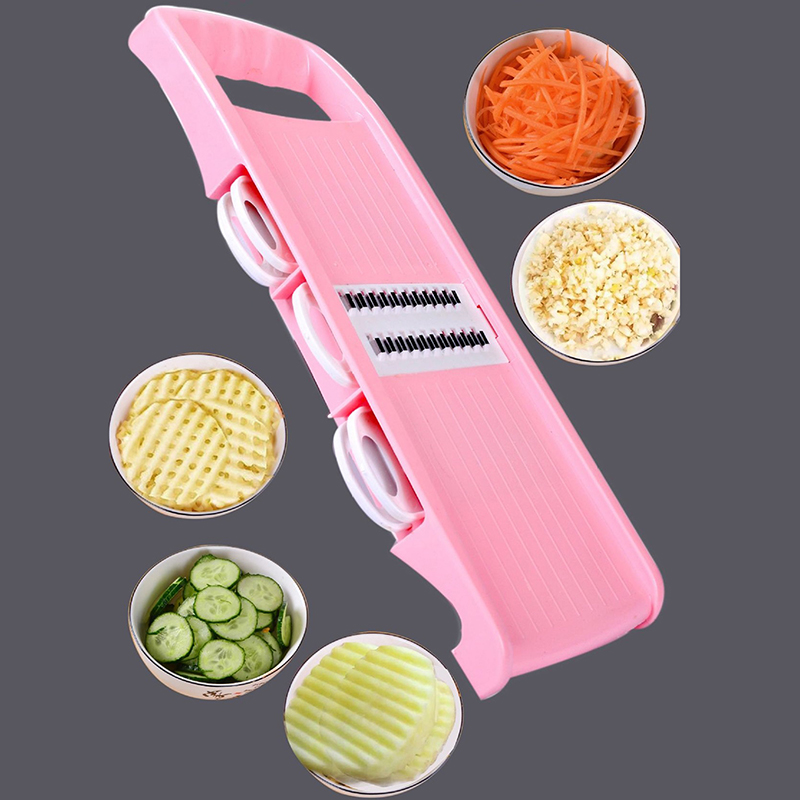 5 In 1 Vegetable Fruit Slicer Multifunctional Manual Food Grater Cutter Potato Household Chopper Kitchen Veggie Dicer Gadgets CF8