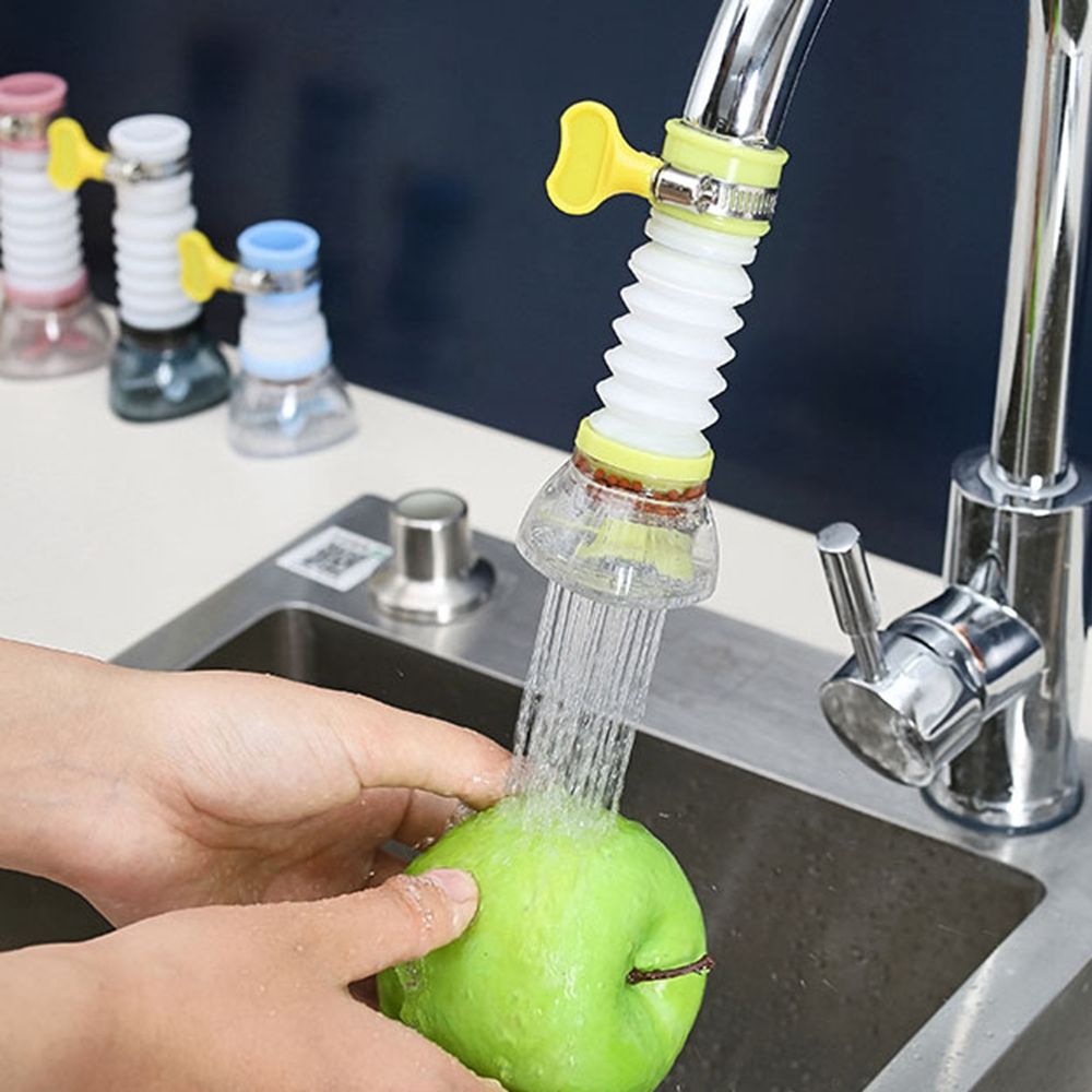 Spray Head Accessories Splash-proof Nozzle Bathroom Supplies 360 Degree Diffuser Adjustable Water Saving Extendable Faucet Water Tap Extension Kitchen Shower Tap Splash Filter