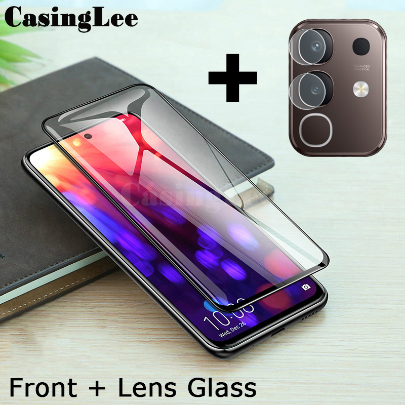 (2 Pieces) Vivo iqoo Z10X Screen Protector Tempered Glass + Camera Lens Protector Glass Film Cover For Vivo iqoo Z10X