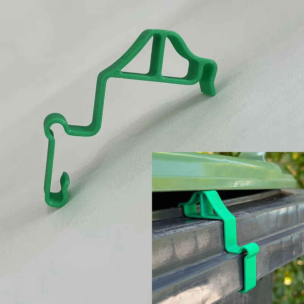 Portable PLA Trash Can Ventilation Clip 3D Printing Durable Trash Can Lid Bracket Reduce Smelly Conditions Universal Outdoor Trash Can Stand For Trash Cans with Lids