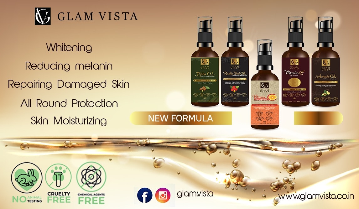1 Piece - Jojoba Oil / Rosehip Seed Oil / Avocado Oil / Vitamin E Oil / Vitamin C - Multiple Works 30ml Naturally Processed Facial Serum Also For Skin, Hair Serum, Nails Serum And Lips Serum - Best For Daily Use By 99 Store