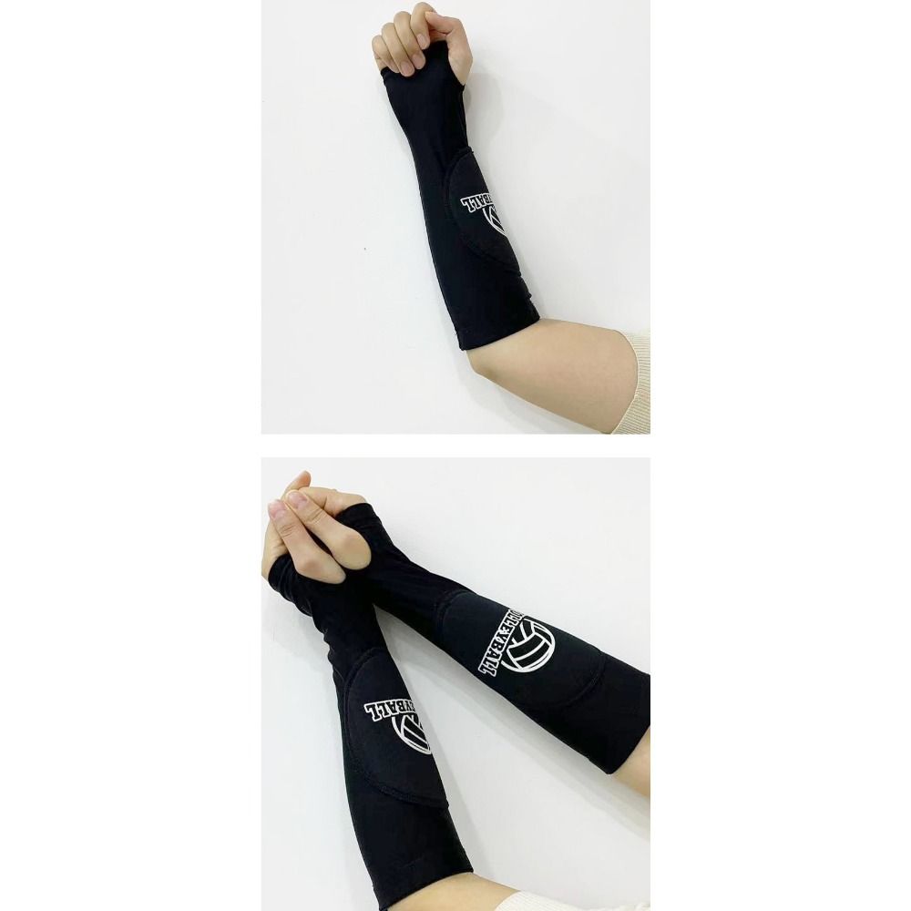 Yuanyan 1 Pair Armband Female Cuff Breathable Compression Basketball Volleyball Elastic Breathable Arm Warmer Elbow Protection Accessory