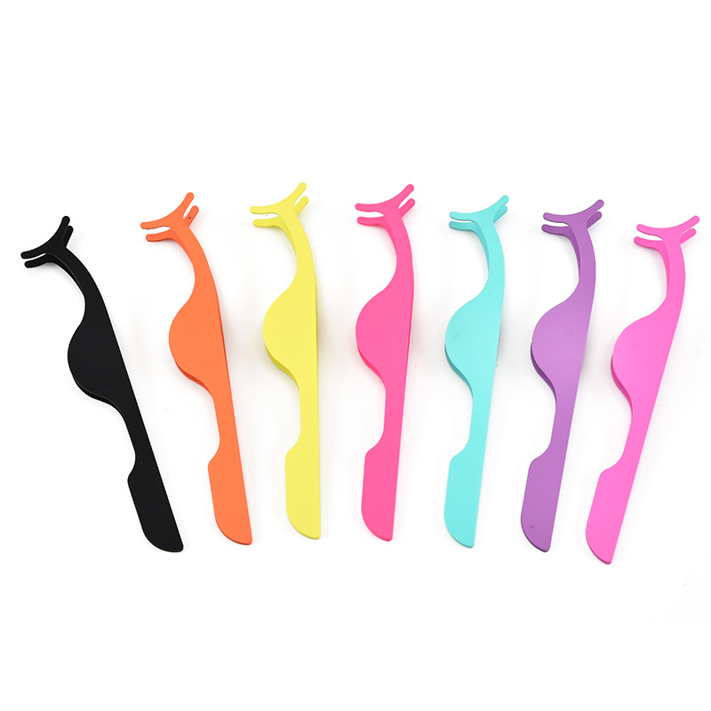 HOT False Eyelashes Clip Stainless steel eyelash curler Extension Eye Lash 4 Colors Applicator Beauty Makeup Tool Accessories 1PC