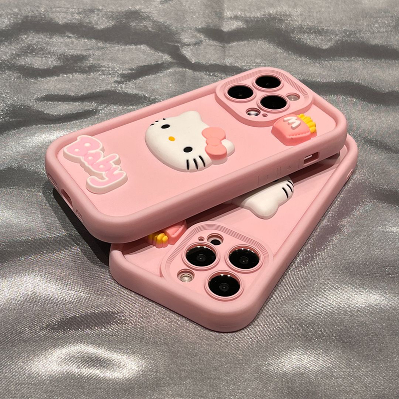Wenefang Hot Baby Hello Kitty Multistep Soft TPU Phone Case for VIVO Y36 Y72 Y35 Y33S Y21 Y31 Y51 Y53S Y20 Y12S Y22S V25 V25E V27E V29E