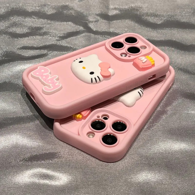 Wenefang Hot Baby Hello Kitty Multistep Soft TPU Phone Case for VIVO Y36 Y72 Y35 Y33S Y21 Y31 Y51 Y53S Y20 Y12S Y22S V25 V25E V27E V29E