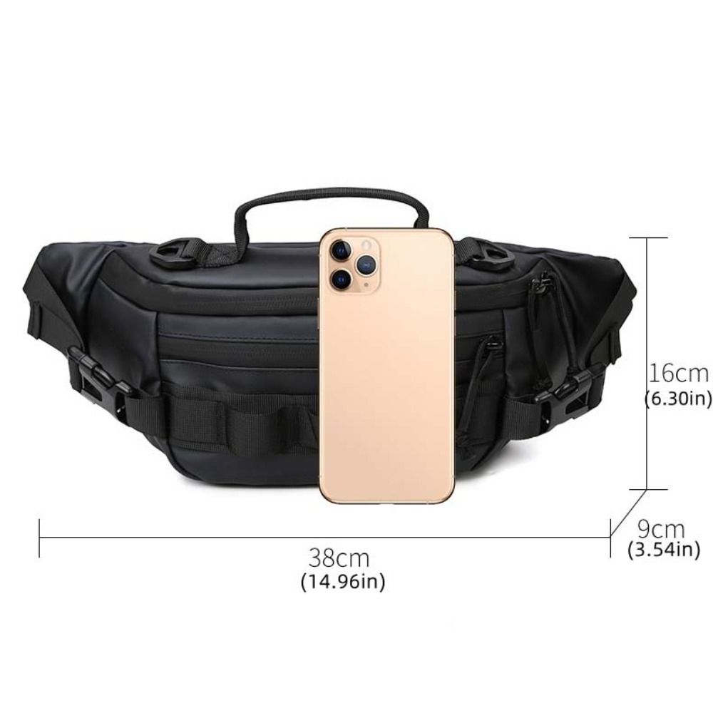 Multifuctional Fishing Lure Bag Men Women Outdoor Lightweight Chest Pack Nylon Waterproof Waist Bag for Hunting Hiking Climbing