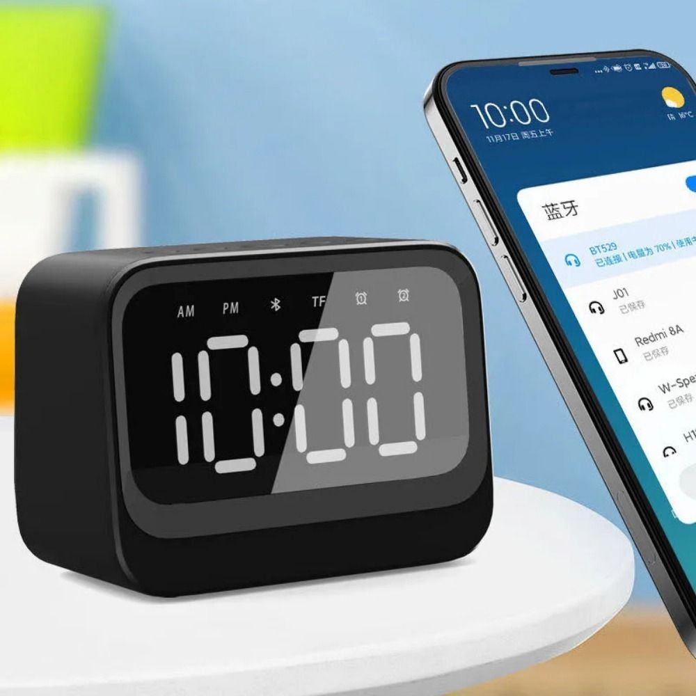 Multifunctional Digital Display Bluetooth Speaker Mini Stereo Sound FM Radio Portable Music Player Desktop
