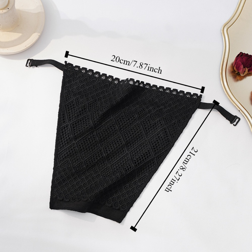 Soft Ice Silk Strapless Insert Wrapped Chest Invisible Clip on Bralette Lace Anti-Glare Tube Top Thin Underwear Lady