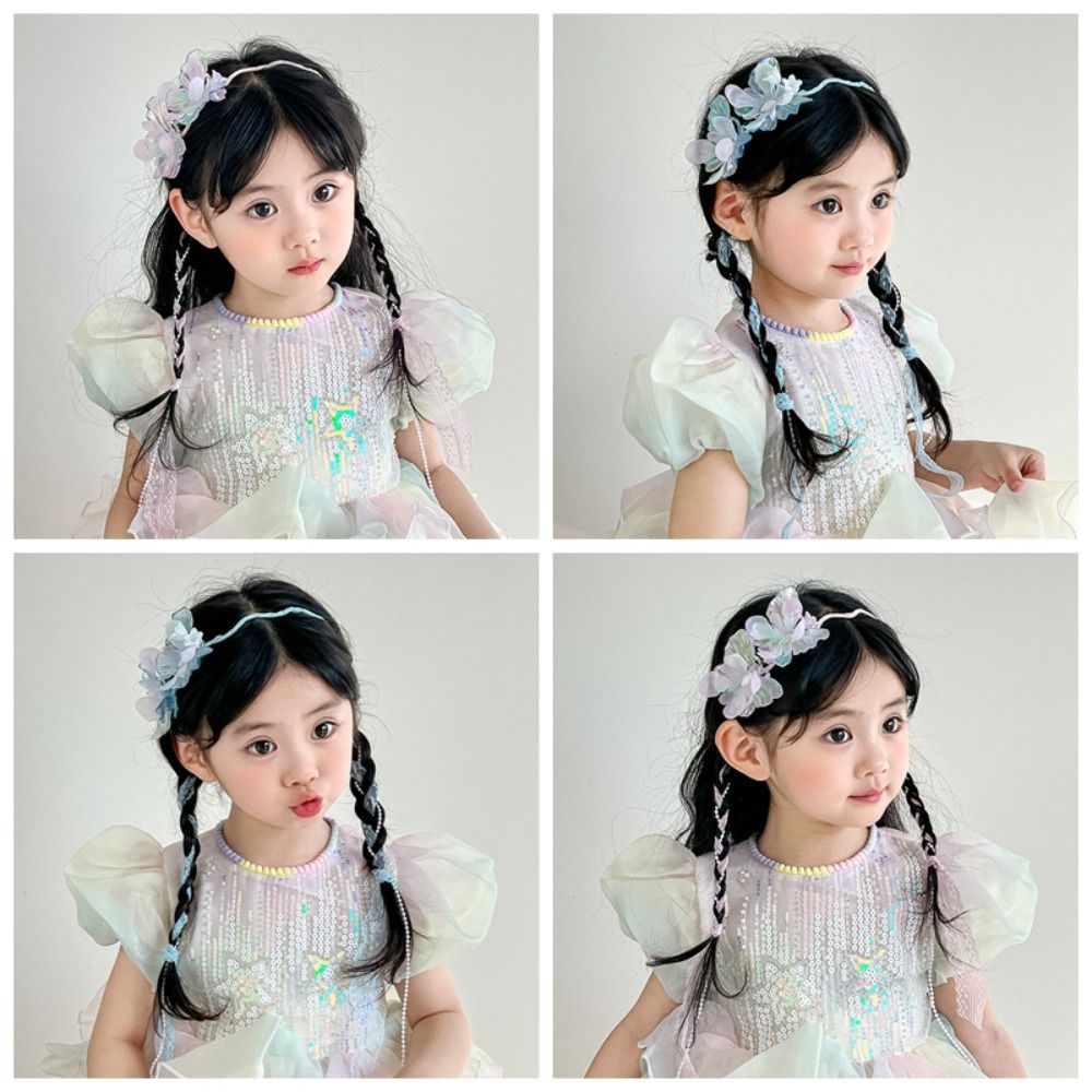 Elegant Butterfly Ribbon Hairbands Cute Sweet Princess Hair Hoop Flower Children Headband for Girls