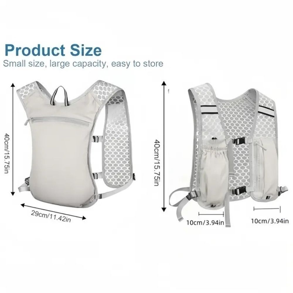Portable Waterproof Running Vest Pack Adjustable Breathable Running Hydration Vest Bag Multifunctional Convenient Outdoor Running Vest Climbing