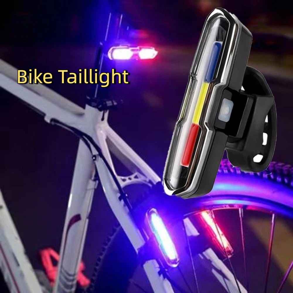 Portable Rechargeable Bicycle Rear Lights Ultra Bright High Intensity LED Bike Lights Waterproof Safety Warning Bike Taillight Road Bike