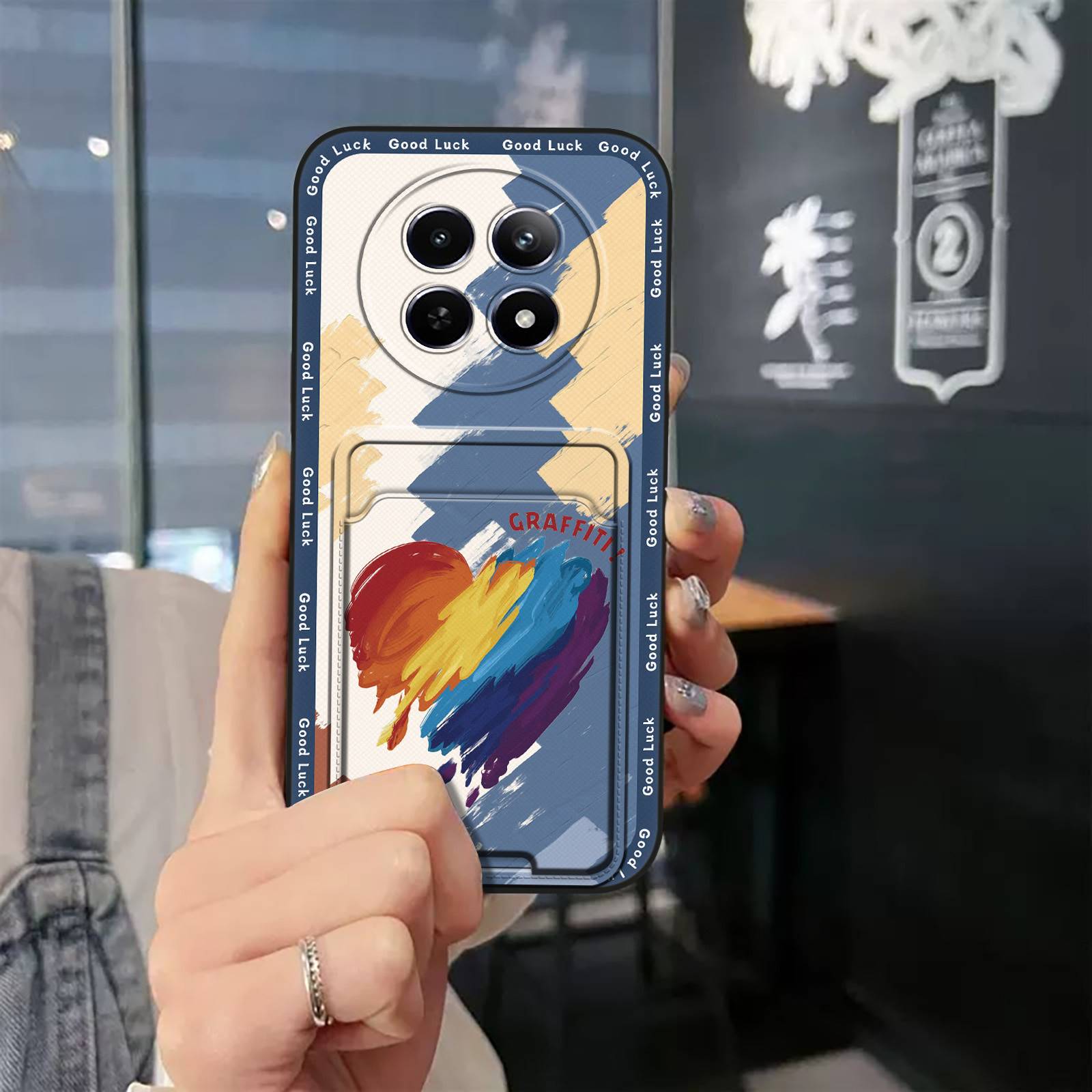 Cartoon Soft case Phone Case For Realme12 5G/12X/narzo70X/C65 5G Waterproof Card sleeve protective Full wrap Card bag