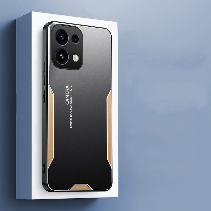 Phone case For OPPO Reno 16 16 Pro Back cover Heat Dissipation and Anti Drop Aluminum Alloy Back Panel Decorative Strip For OPPO Reno 16 Pro Cover cases