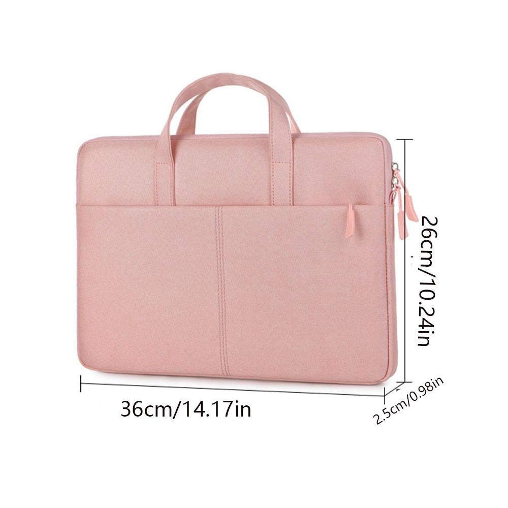 Portable 14 Inch Laptop Sleeve Bag with Strap Briefcase Tablet Protective Case Shockproof Waterproof Laptop Handbag Men Women