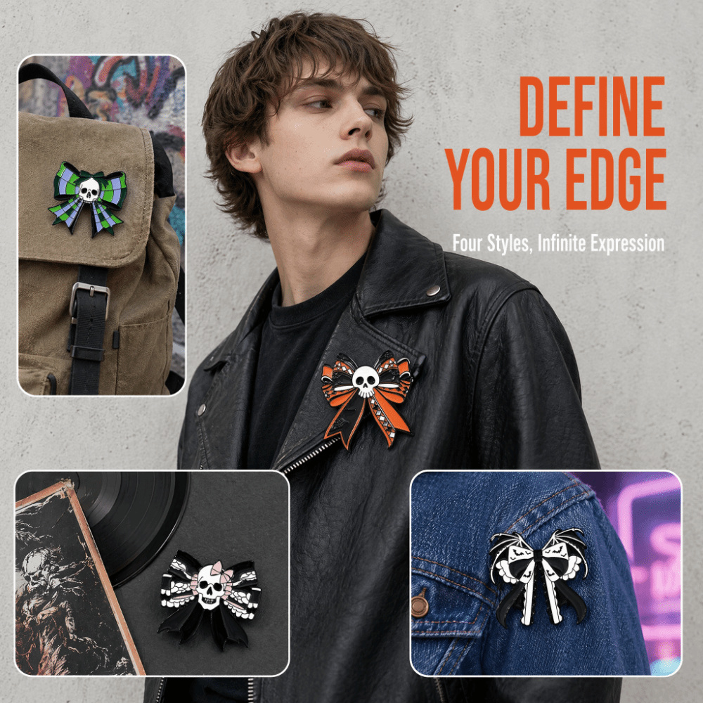 New Fashion Ribbon Bow Brooch Alloy Cute Cartoon Bow Brooch Oil Drop Texture Plaid Design Pin Backpack Decoration