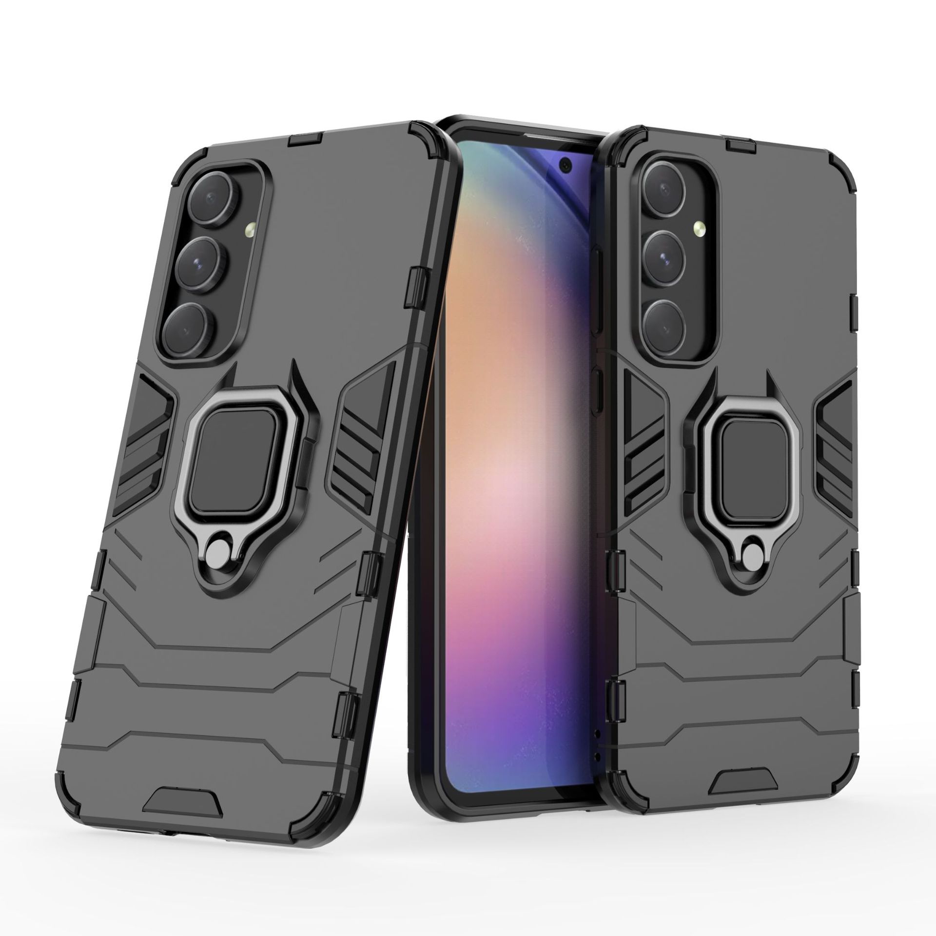 Samsung Galaxy A55 A25 A55 A35 A15 A05 M14 M54 M33 M33 Shockproof Phone Case with Adjustable Cell Phone Ring Holder Finger Stand