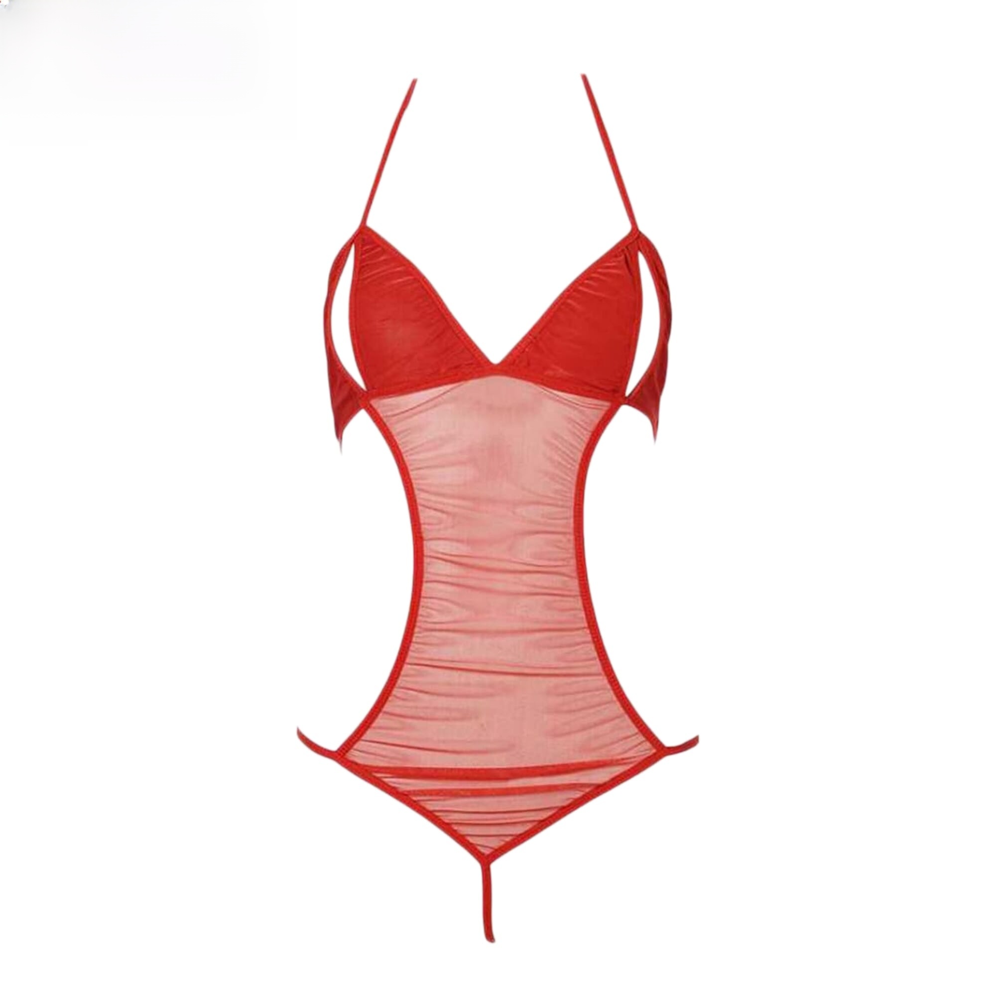 Women Elegant Lingerie Bodysuit Free Size Red Color