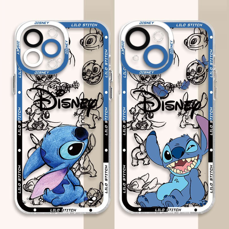 Wenefang Disney Stitch The Baby Phone Case for iPhone 14 Plus XR X 13 Pro Max 12 Mini 11 Pro XS Max 7 8 Plus 15 Cover