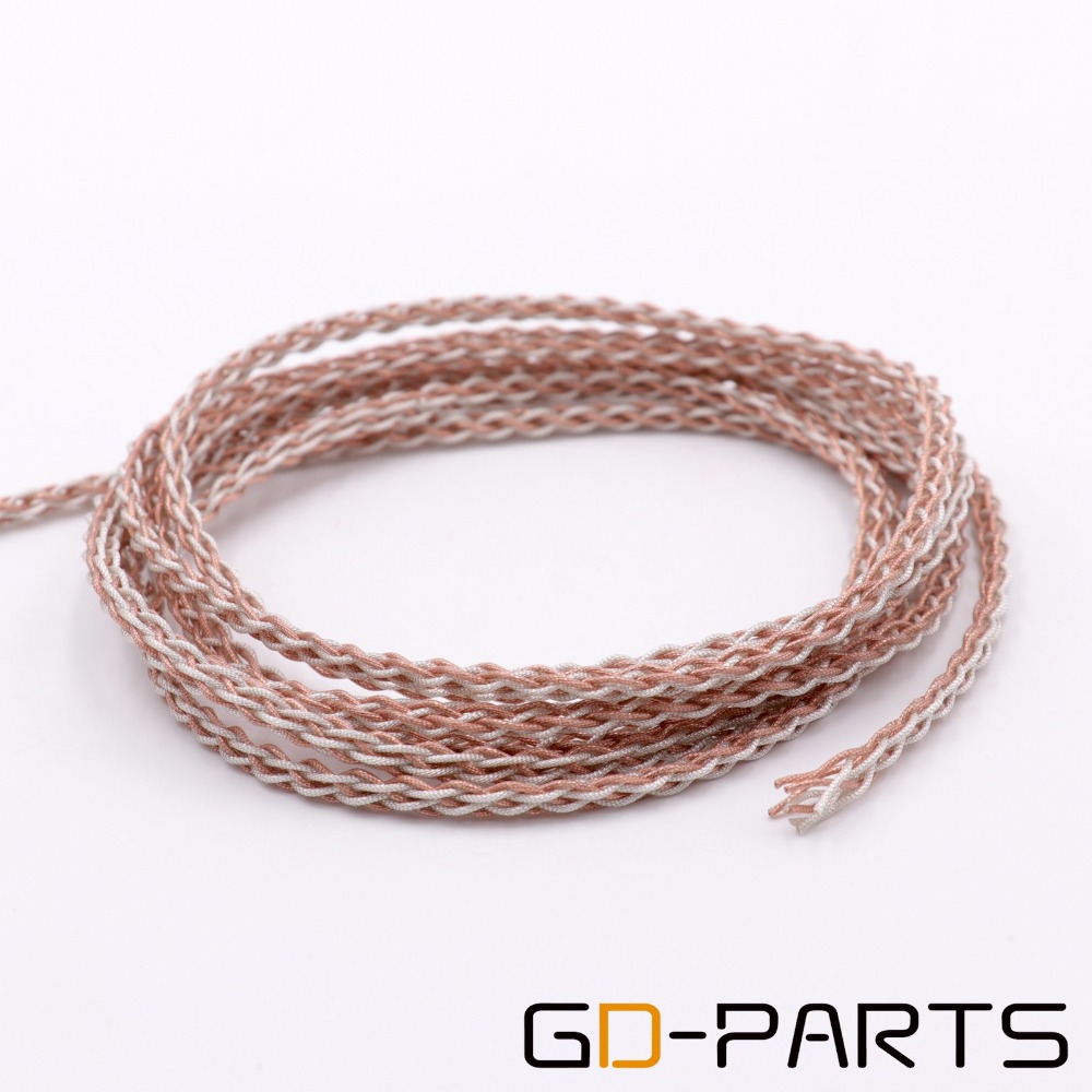 Yuanyan GD-PARTS High Quality OCC 6N OCC+Platinum DIY Wire Cable For HIFI Audio Amplifier Headphone Speaker CD Player RCA x1m