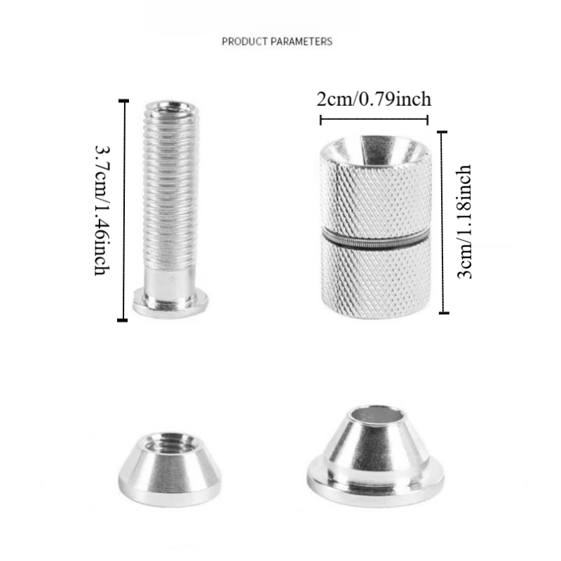 Bicycle Fork Steerer Expansion Bolt Bicycle Expansion Hanging Core Bicycle Front Fork Head Tube Expansion Hanging Core Star Nut Adjuster Aluminum Alloy Fangled Nut Bike Accessories